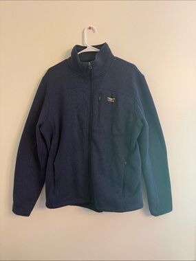 L.L. Bean Navy Full-Zip Men's Fleece Jacket